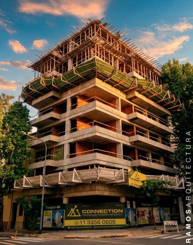Edificio en construcción - dirección de obra por Ramos Arquitectura