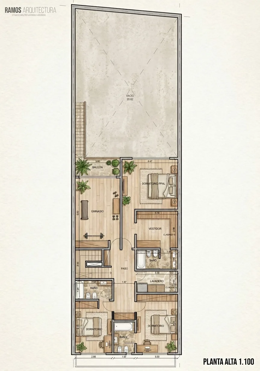 Casa MA - Vista 7 del proyecto de edificio en Villa Urquiza, CABA